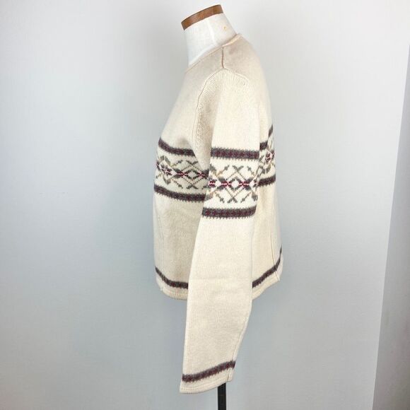 Eddie Bauer Vintage Lambswool Christmas Sweater - Picture 4 of 6